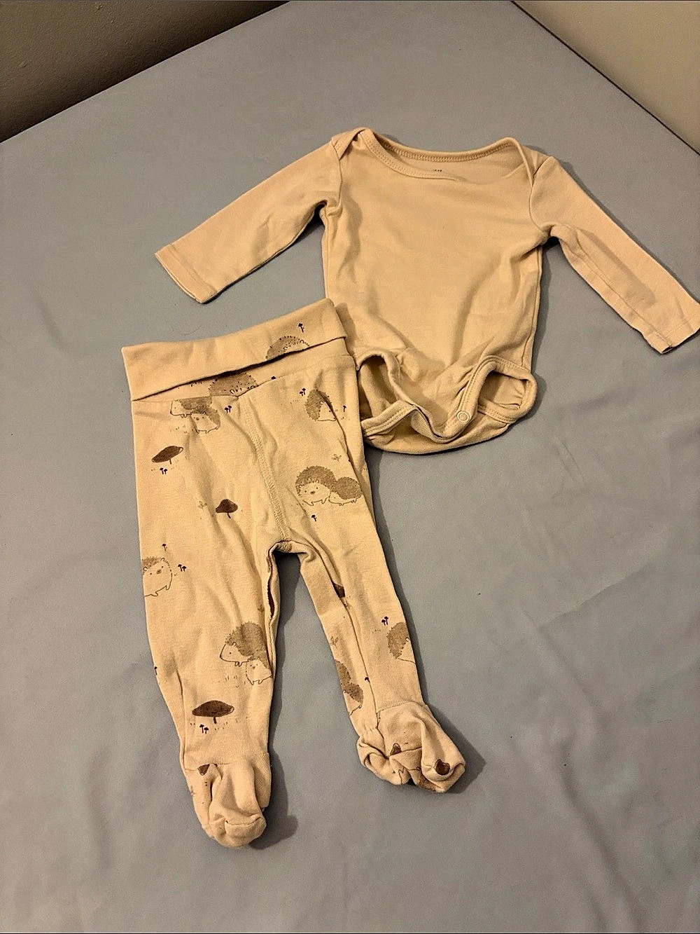 H&M Organic Cotton Bodysuit and Leggings Set Baby NB